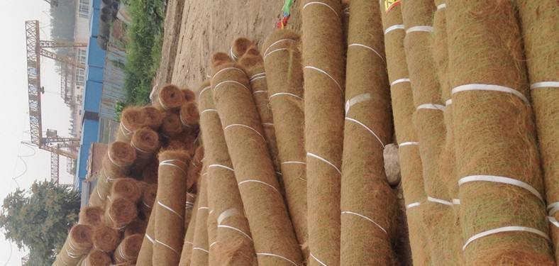 椰絲生態(tài)毯在眾多護(hù)坡材料中脫穎而出
